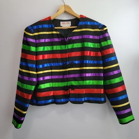 Vintage Black Blazer Size Petite 14 - Picture 1 of 16